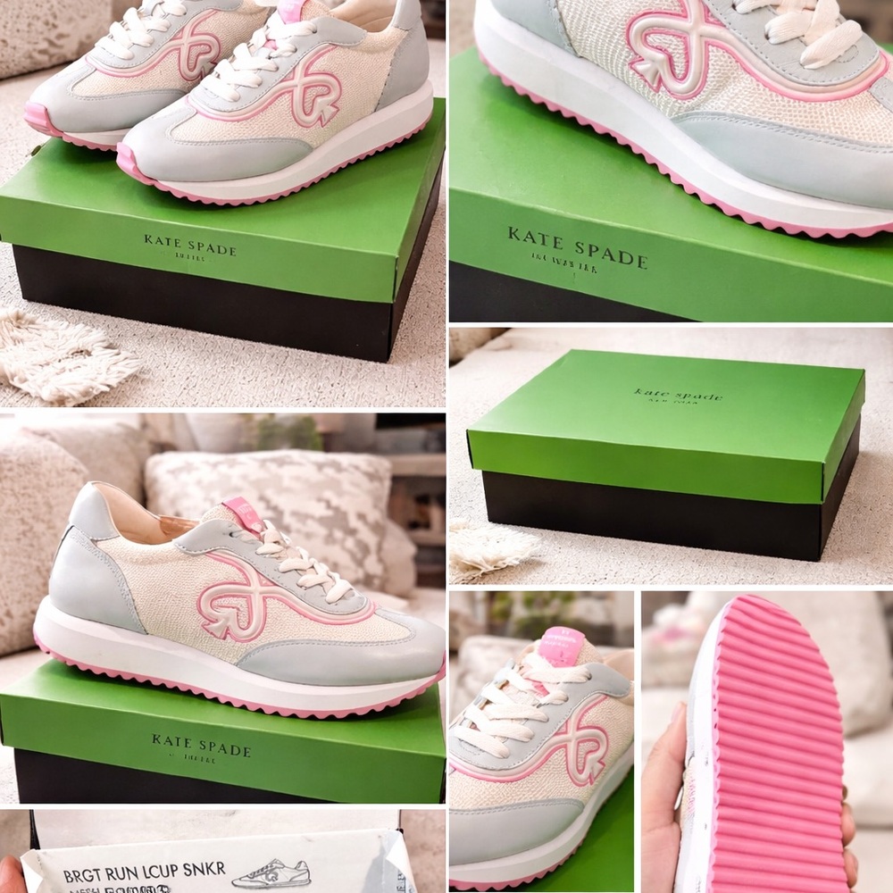 Kate Spade Women's Sneakers in Pink and White